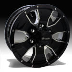 Wheel Range - ADRENALINE - Gloss Black Machine Face Milled Rivets